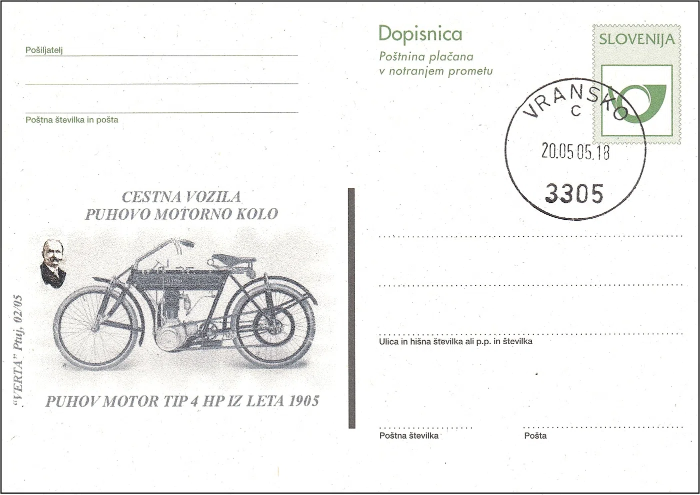 CESTNA VOZILA - PUHOVO MOTORNO KOLO